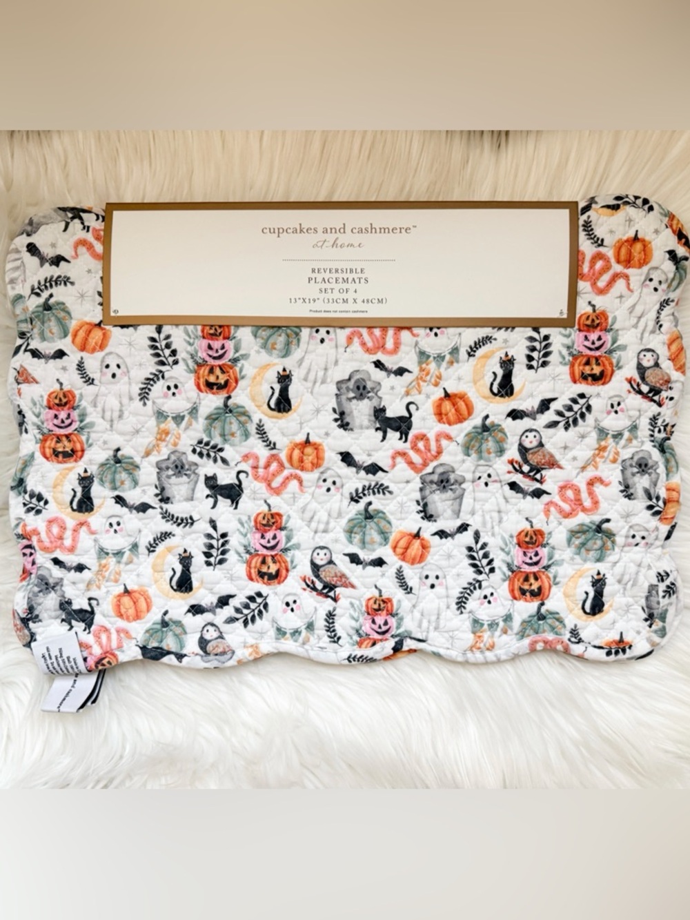 Lizzie Halloween Reversible Placemats Set of 4